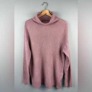 Cozy Pink Turtleneck Sweater